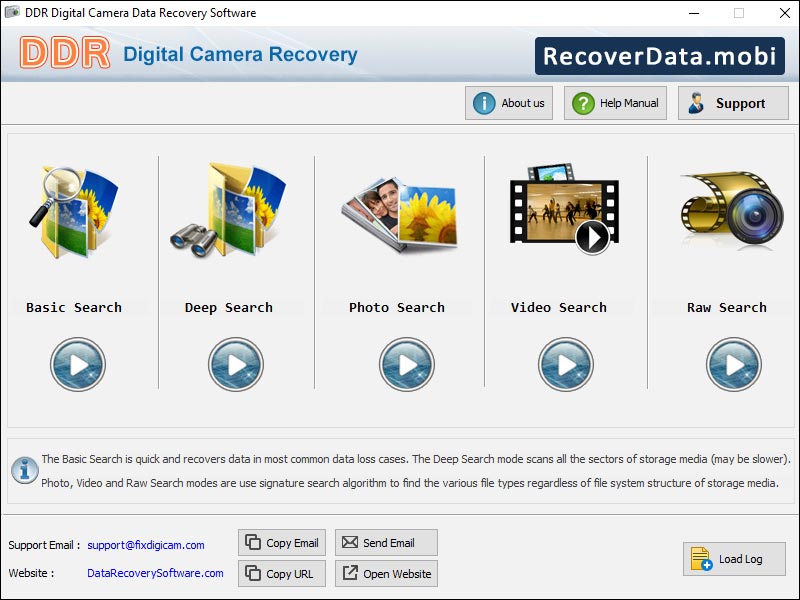 Camcorder Data Recovery screen shot